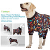 LovinPet Large Dog Pajamas, Game Console Print,UV Protection, Wound Care/Post Surgery Dog Clothes, Pet Anxiety Relief, Lightweight Stretchy Pitbull Pullover Shirt, Onesies for Dogs, Pet PJ's, 3XL