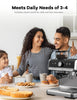Espresso Machine, 20 Bar Semi Automatic Espresso Machine With Grinder and Milk Frother Wand, Professional Espresso Maker Coffee Machine With 95oz Removable Water Tank (Light Grey)