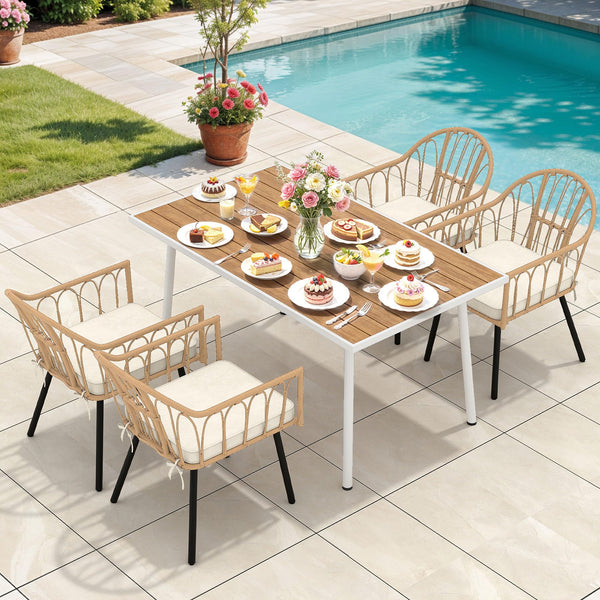 YITAHOME Outdoor Patio Dining Set 5pcs 59