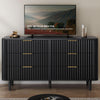 DWVO 6 Drawer Dresser with Fluted Panel, 47.2