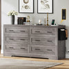 DWVO Farmhouse 6 Drawer Dresser for Bedroom, 59