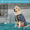 LovinPet Big Dog Pajamas for Large Dogs/Prehistoric Adventure Dinosaur Navy Print/Lightweight Stretchy Knit Pullover Dog Clothes/Large Dog Onesie, Pet Pajamas for Dogs, Pet PJ's/L
