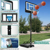 YITAHOME Basketball Hoop Outdoor 10 FT Adjustable, Portable Basketball Goals for Outside, 4.4-10FT Height Adjust, 44in Backboard and 18in Rim