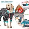 LovinPet Dog Pajamas, UV & Wound Care, Dog Anxiety Relief, Reflective Stripe, Butterflies and Rings Black Print, Post Surgery Pet PJ's, Large Breed Dog Onesie Pajamas, Large