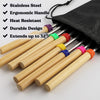 Zulay Sturdy Marshmallow Sticks for Fire Pit Extra Long - Great Smores Sticks Smores Kit for Fire Pit - Marshmallow Roasting Skewers - Hot Dog Fork Bonfire Glamping Camping Accessory 32
