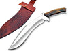 WARIVO Handmade D2 Kukri Knife - 15 Inch Fixed Blade Full Tang Machete for survival Clearing Bush, Yard Work, Gardening, Camping, Hiking, and Bushcraft Outdoor Activities