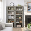 GarveeHome 5 Tier Farmhouse Bookcase, 67.4