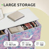 GOOBED Fabric Dresser Drawer, Tall Storage Dresser with 8 Drawers, Chest of Drawers, Storage Drawer Organizer for Closet, Living Room, Closets, Tie-dye Purple