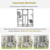 Outdoor Cat House Large Cat Enclosure, Window Catio Walk in Cage with Scratching Post, Platforms and 2 Condos, Cattery Outside Patio Cat Playpen for Mulitiple Cats
