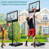 YITAHOME Basketball Hoop Outdoor 10 FT Adjustable, Portable Basketball Goals for Outside, 4.4-10FT Height Adjust, 44in Backboard and 18in Rim