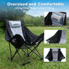 Swonder Oversized Rocking Camping Chair with Innovative 2-in-1 Removable Seat Cushion for All Seasons, Fully Padded Folding Outdoor Chair with Headrest and Carry Bag