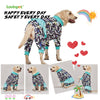 LovinPet Large Giant Dog Pajamas, Post Surgery Recovery Shirt for Large Dogs, Unicorns in Space Black Print, Lightweight Big Dogs Pullover, Full Coverage Breed Dog Jammies, Pet PJ's, L