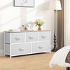 DWVO 5 Dresser for Bedroom, Storage Dresser with 5 Drawers, Wide Storage Tower, Chest of Drawers for Closet, Living Room