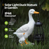 Solar Light Duck Statues, Porch Goose Statue for Front Yard Decor - Outdoor Lawn Ornaments, Garden Ducks and Goose Decorations, Perfect Yard Goose Decor and Duck Decoy for Garden Animals Theme