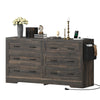 DWVO Farmhouse 6 Drawer Dresser for Bedroom, 59