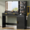 DWVO Fluted Makeup Vanity Desk with Large 27