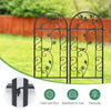YITAHOME 2 Pack 87x20in Garden Trellises, Black Metal Coated Rustproof Trellis for Climbing Plants Outdoor, Roses, Vegetables, Vines, Cucumbers