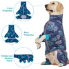 LovinPet Boxer Dogs Onesie Pajamas - UV Protection&Wound Care, Anxiety Relief, Lightweight Stretchy Fabric, Reflective Stripe, Coral Tree Print, Post Surgery Clothes, Pet PJ's /2XL
