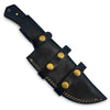 WARIVO KNIFE D2 Steel Tracker Knife 12 Inch Fixed Blade Bushcraft Survival Knife Full Tang with Micarta Handle & Leather Sheath for Camping, Hunting, Outdoor Use