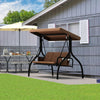 YITAHOME Porch Swing Outdoor Patio Swing with Adjustable Canopy Removable Cushion