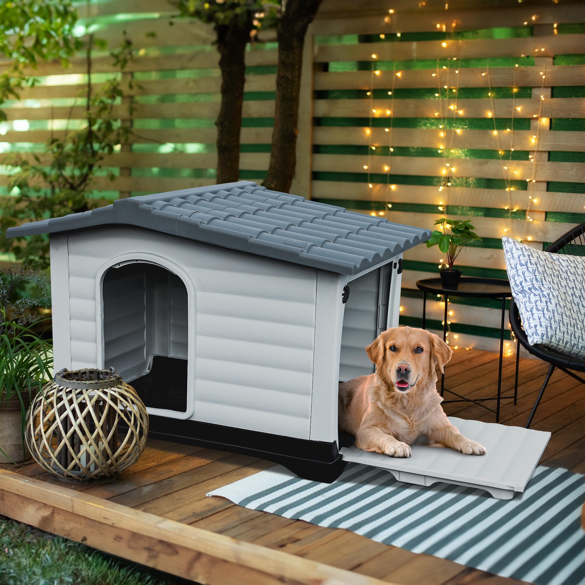 YITAHOME Large Double Door Dog House