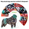 LovinPet Large Giant Dog Pajamas, Post Surgery Recovery Shirt for Large Dogs, Unicorns in Space Black Print, Lightweight Big Dogs Pullover, Full Coverage Breed Dog Jammies, Pet PJ's, L