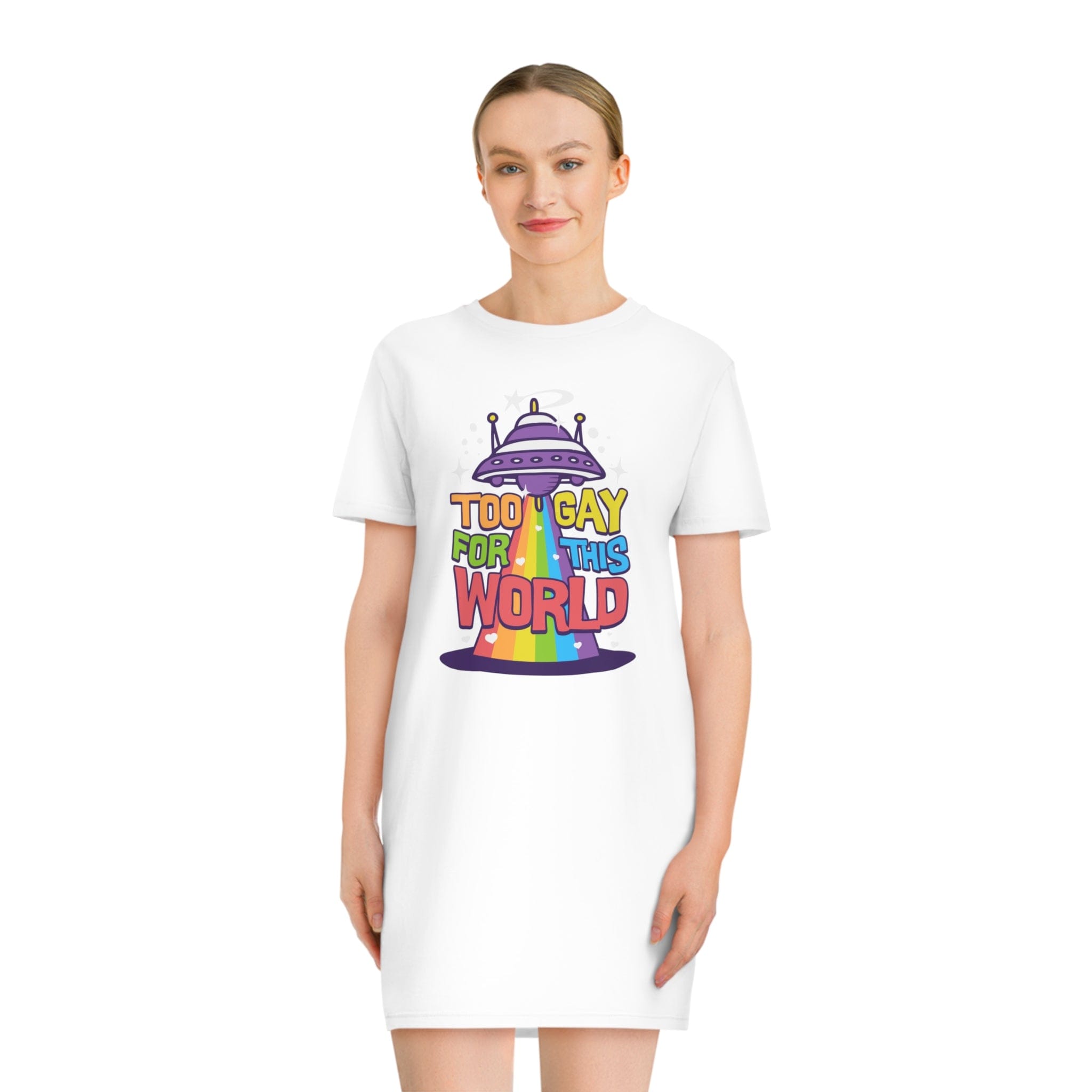Too Gay for this world - Spinner T-Shirt Dress