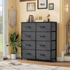 DWVO Dresser for Bedroom, Fabric Dresser with 8 Drawers, Chest of Drawers for Closet, Living Room