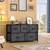 DWVO 5 Dresser for Bedroom, Fabric 5 Drawers, Chest of Drawers for Closet, Black Dresser & Chest of Drawers