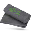 Zumi 100% Cotton Quick Dry Large Travel Towel - Soft, Thin, Compact, Highly Absorbent, Lightweight Camping Towel for Beach, Gym, Bath, Shower, Swimming, Dorm, RV - Gray