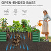 YITAHOME 6x3x1.5ft Large Raised Garden Bed Kit, Galvanized Metal Planter Box with Gloves, Ground Nails, Support Rod, Outdoor Above Ground Planters for Plants Vegetables Flowers, Green