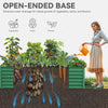YITAHOME 8x4x2ft Large Raised Garden Bed Kit, Galvanized Metal Planter Box with Gloves, Ground Nails, Support Rod & Safety Rubber, Outdoor Above Ground Planters for Plants Vegetables Flowers, Green