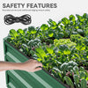 YITAHOME 8x4x1ft 2pcs Large Raised Garden Bed Kit, Galvanized Metal Planter Box with Gloves, Ground Nails & Safety Rubber, Outdoor Above Ground Planters for Plants Vegetables Flowers, Green