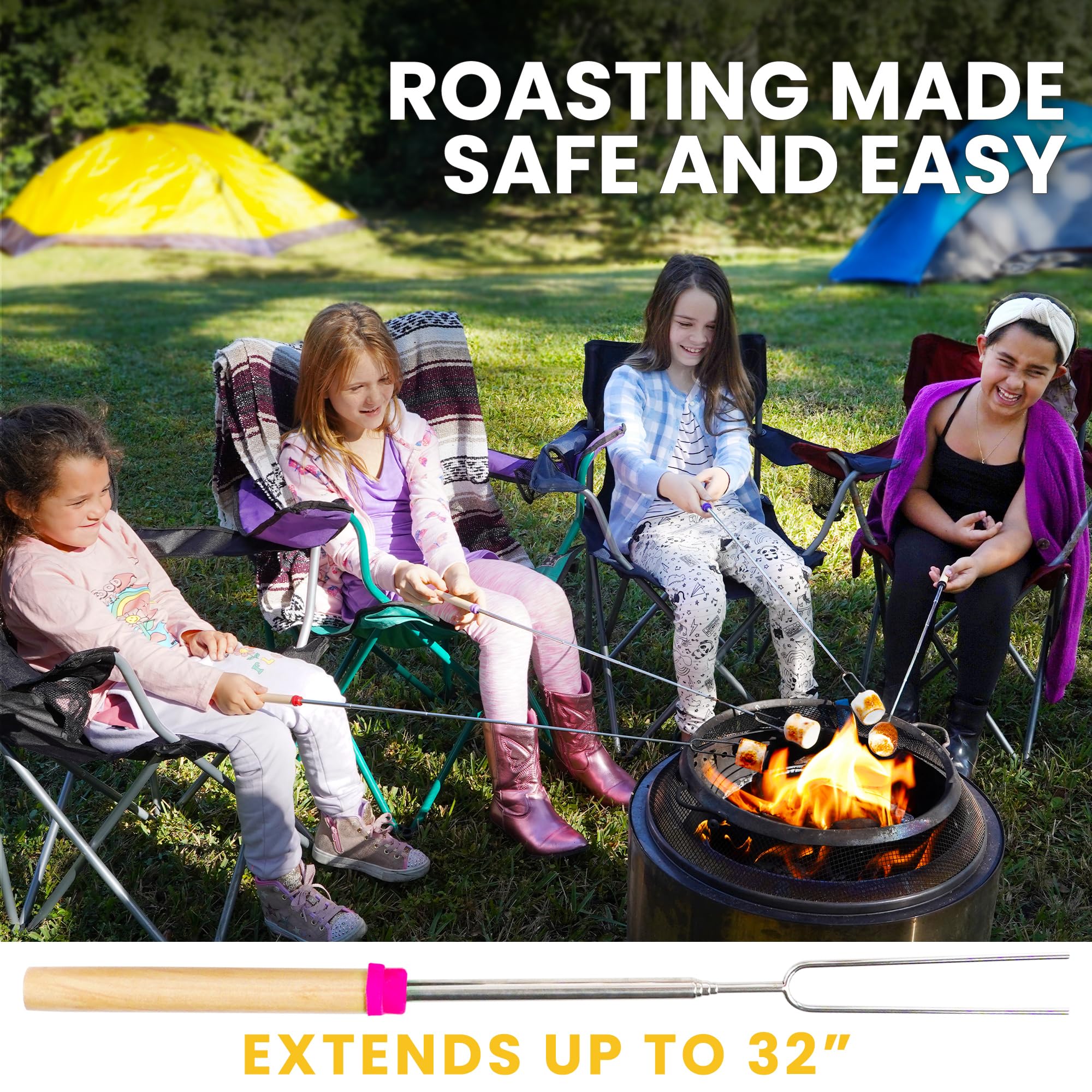 32 Inch Marshmallow Roasting Sticks by Zulay Kitchen