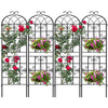YITAHOME Garden Trellis Garden Fencing for Climbing Plants 4 Pack Decorative Plant Trellis Vegetables and Flower Trellis for Outdoor Patio-19.7×86.6 inches