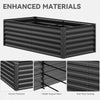 YITAHOME 6x3x2ft Large Raised Garden Bed Kit, Galvanized Metal Planter Box with Gloves, Ground Nails, Support Rod, Outdoor Above Ground Planters for Plants Vegetables Flowers, Black