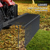 72 Inch Pine Straw Needle Rake, 3 Point Landscape Rake, Powder Coated Steel Spring Tow Behind Rakes, Tractor Attachments for Leaves Straw Grass Attach to Cat 0 Cat 1, Black