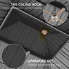 YITAHOME 12X20FT Hard Top Metal Gazebo Patios Double Roof Canopy Aluminum Frame Garden Gazebo Tent Curtains Netting for Patios Backyards Decks Lawns Gray