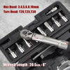 Venzo Bicycle Bike 1/4 Inch Driver - Torque Wrench Allen Key Tools Socket Set Kit 2-24Nm - Small Adjustable