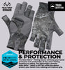 Tough Outdoors Fingerless UV Fishing Gloves - Men & Women - UPF 50+ Sun Protection - Kayaking & Sailing Gloves