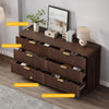 DWVO Fluted 6 Drawer Dressers, 47.5