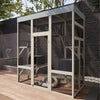 70” Catio Outdoor Cat Enclosure, Large Wood Cats House, Catio Window Cat Enclosure, Jumping Platform & 2 Napping Resting Box