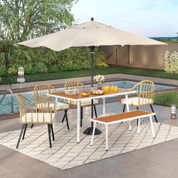 YITAHOME Outdoor Patio Dining Set 6 pcs 59