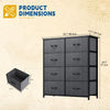 DWVO Dresser for Bedroom, Fabric Dresser with 8 Drawers, Chest of Drawers for Closet, Living Room