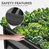 YITAHOME 6x3x1.5 2pcs Large Raised Garden Bed Kit, Galvanized Metal Planter Box with Gloves, Ground Nails, Support Rod, Outdoor Above Ground Planters for Plants Vegetables Flowers, Black