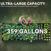 YITAHOME 12x4x1ft Large Raised Garden Bed Kit, Galvanized Metal Planter Box with Gloves, Ground Nails, Support Rod & Safety Rubber, Outdoor Above Ground Planters for Plants Vegetables Flowers, Black