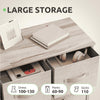GOOBED 5 Drawer Dresser - Fabric Storage Tower, Organizer Unit for Living Room, Hallway, Closets - Sturdy Steel Frame, Wooden Top & Easy Pull Fabric Bins