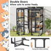 Catio Outdoor Cat Enclosure Window, Large Cat House for Cats, 62.8