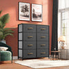 GOOBED Dresser, Fabric Dresser with 8 Drawers, Chest of Drawers for Closet, Sturdy Steel Frame, Wooden Top, Easy Pull Handle