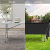 YITAHOME 6ft Folding Table, Heavy Duty Picnic Table w/1.5